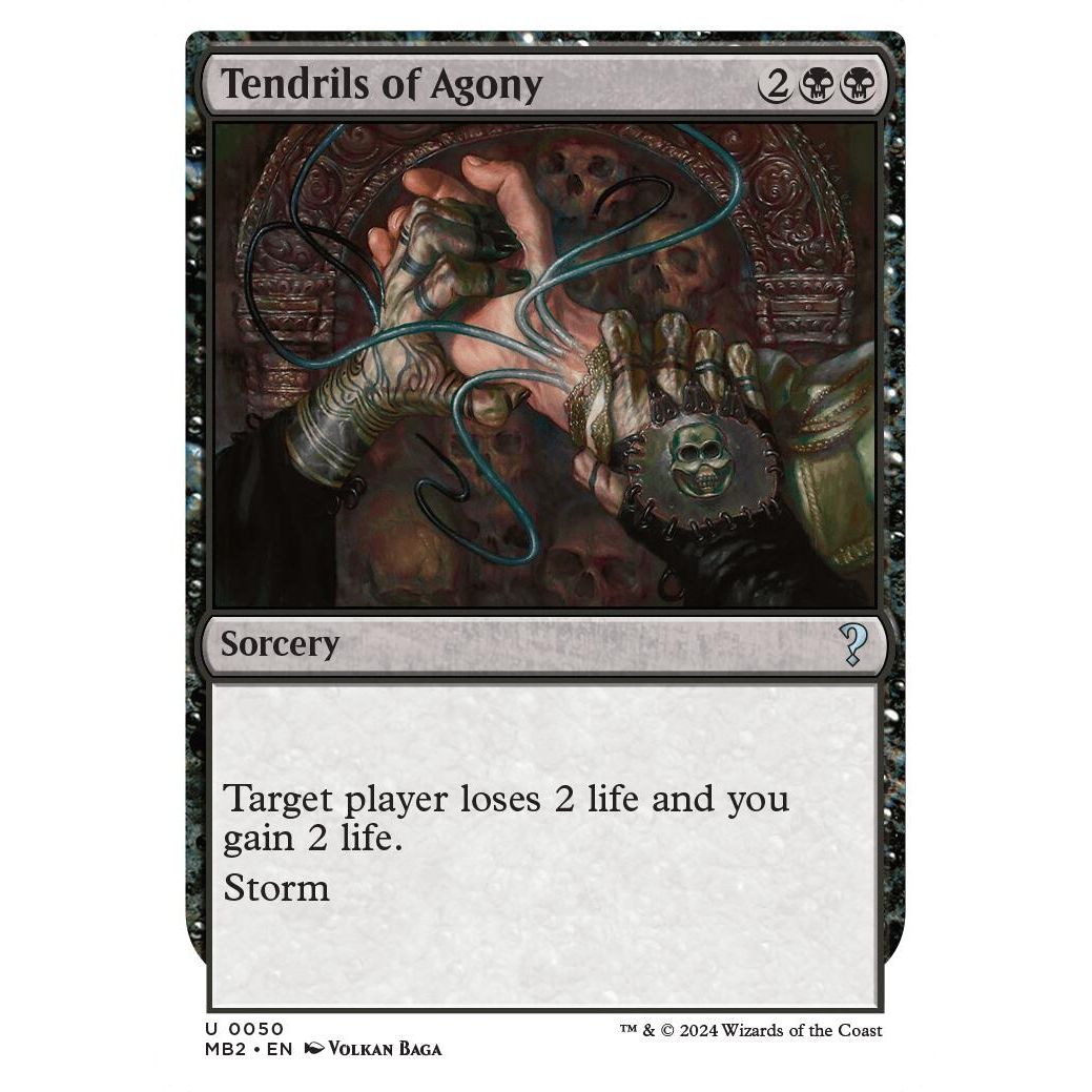 Image for Tendrils of Agony (White Border) (50) (MB2) - Magic: The Gathering