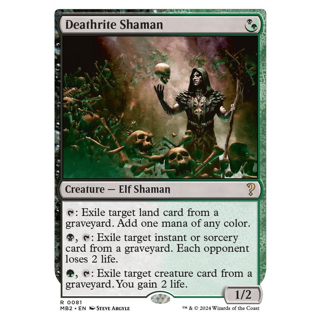 Image for Deathrite Shaman (White Border) (81) (MB2) - Magic: The Gathering