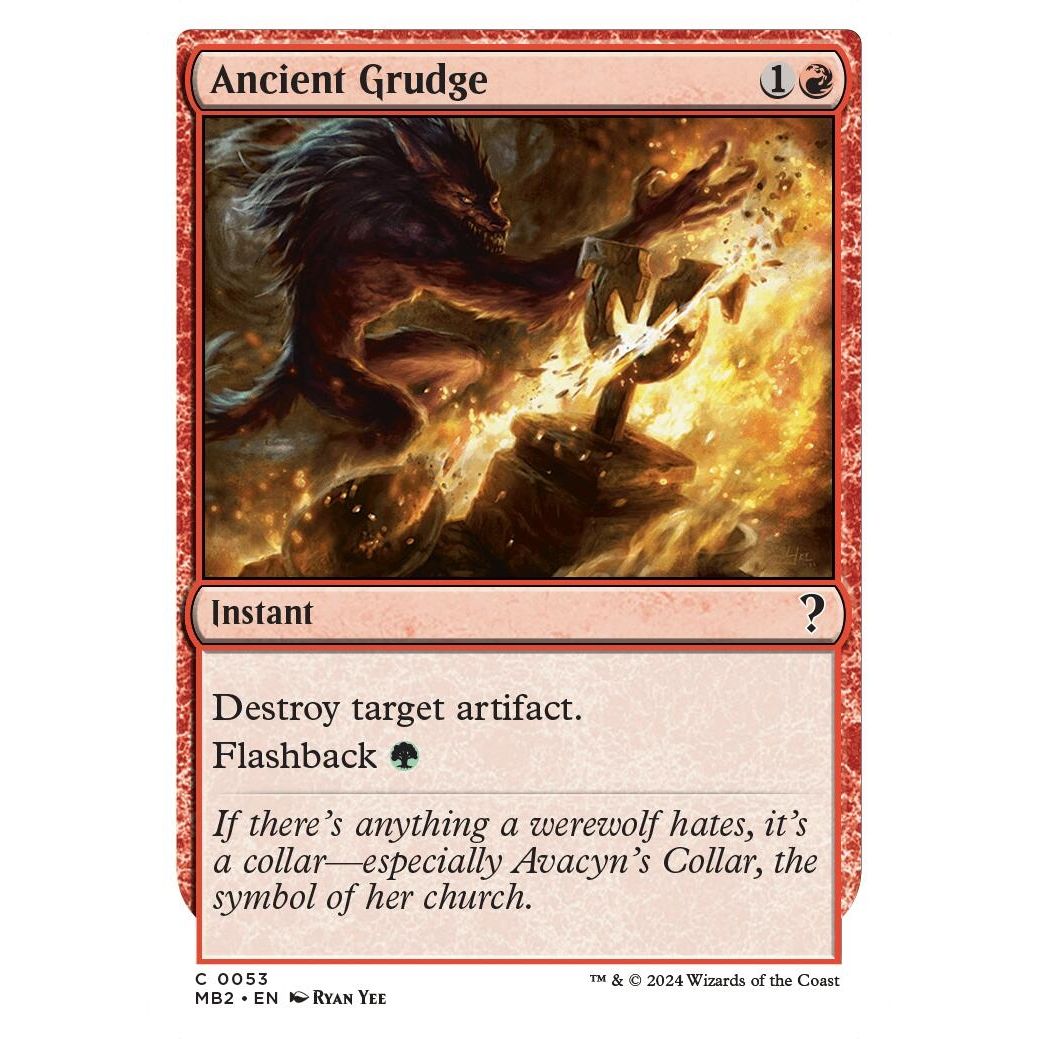 Image for Ancient Grudge (White Border) (53) (MB2) - Magic: The Gathering