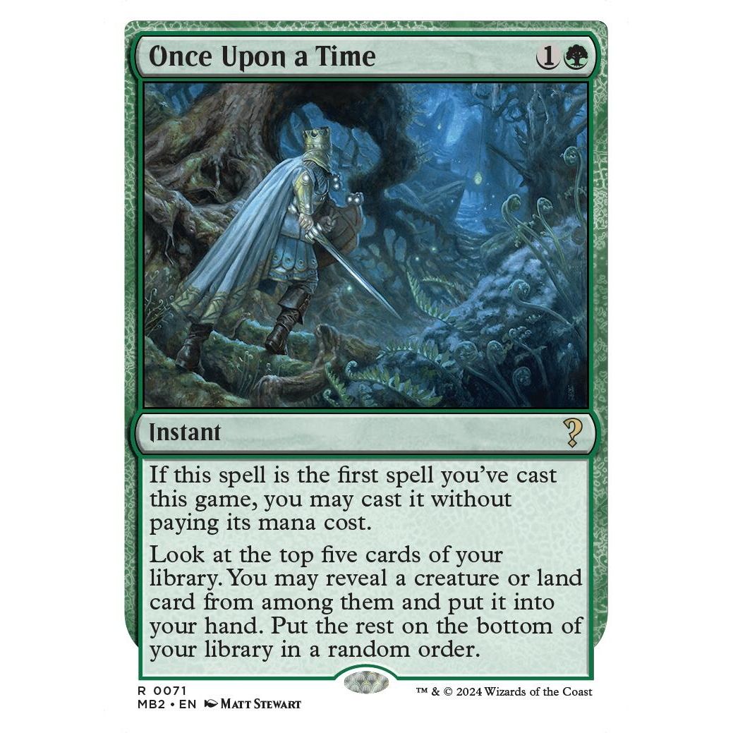 Image for Once Upon a Time (White Border) (71) (MB2) - Magic: The Gathering