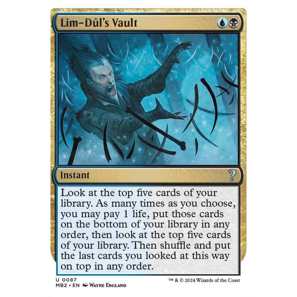 Image for Lim-Dul's Vault (White Border) (87) (MB2) - Magic: The Gathering