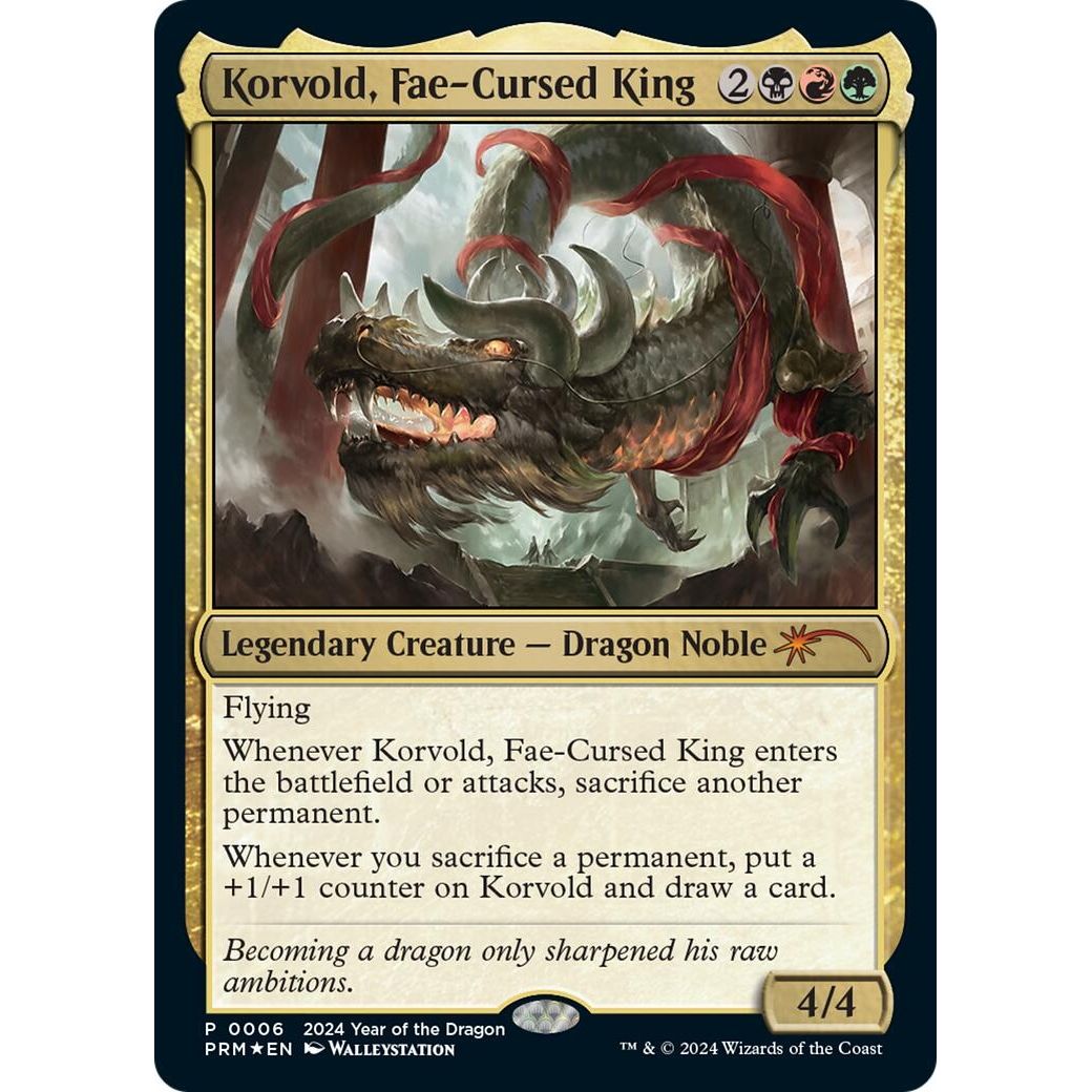 Image for Korvold, Fae-Cursed King (Year of the Dragon 2024) (6) (SSP) - Magic: The Gathering
