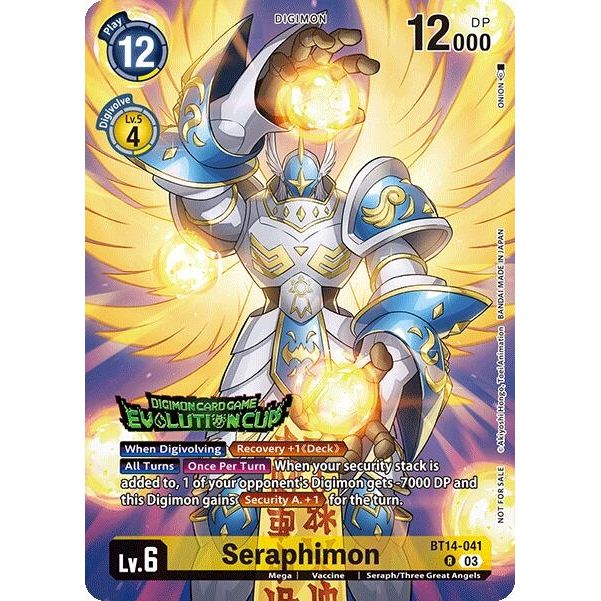 Image for Seraphimon (2024 Evolution Cup) (BT14-041 R) (BT14) - Digimon Card Game