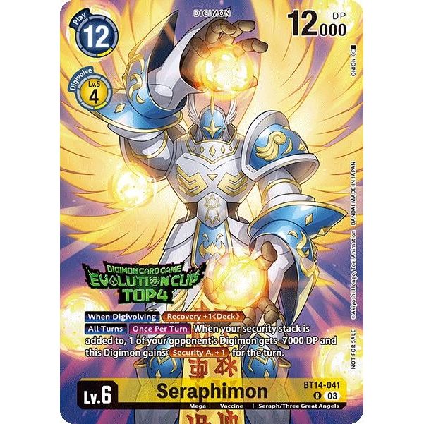 Image for Seraphimon (2024 Evolution Cup Top 4) (BT14-041 R) (BT14) - Digimon Card Game