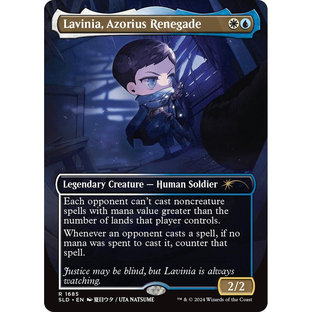Image for Lavinia, Azorius Renegade (Rainbow Foil) (1685) (SLD) - Magic: The Gathering