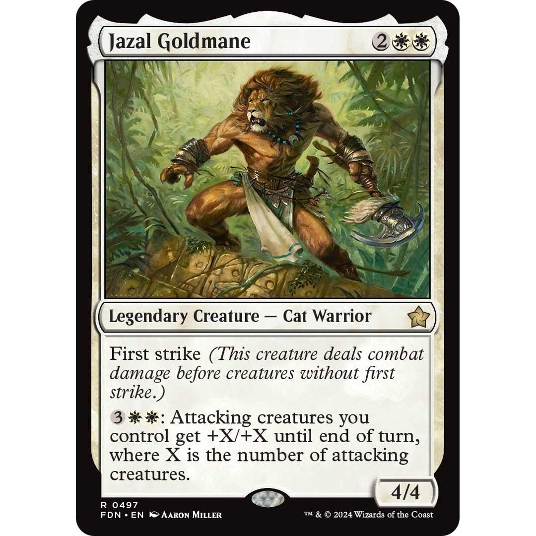 Image for Jazal Goldmane (497) (FDN) - Magic: The Gathering
