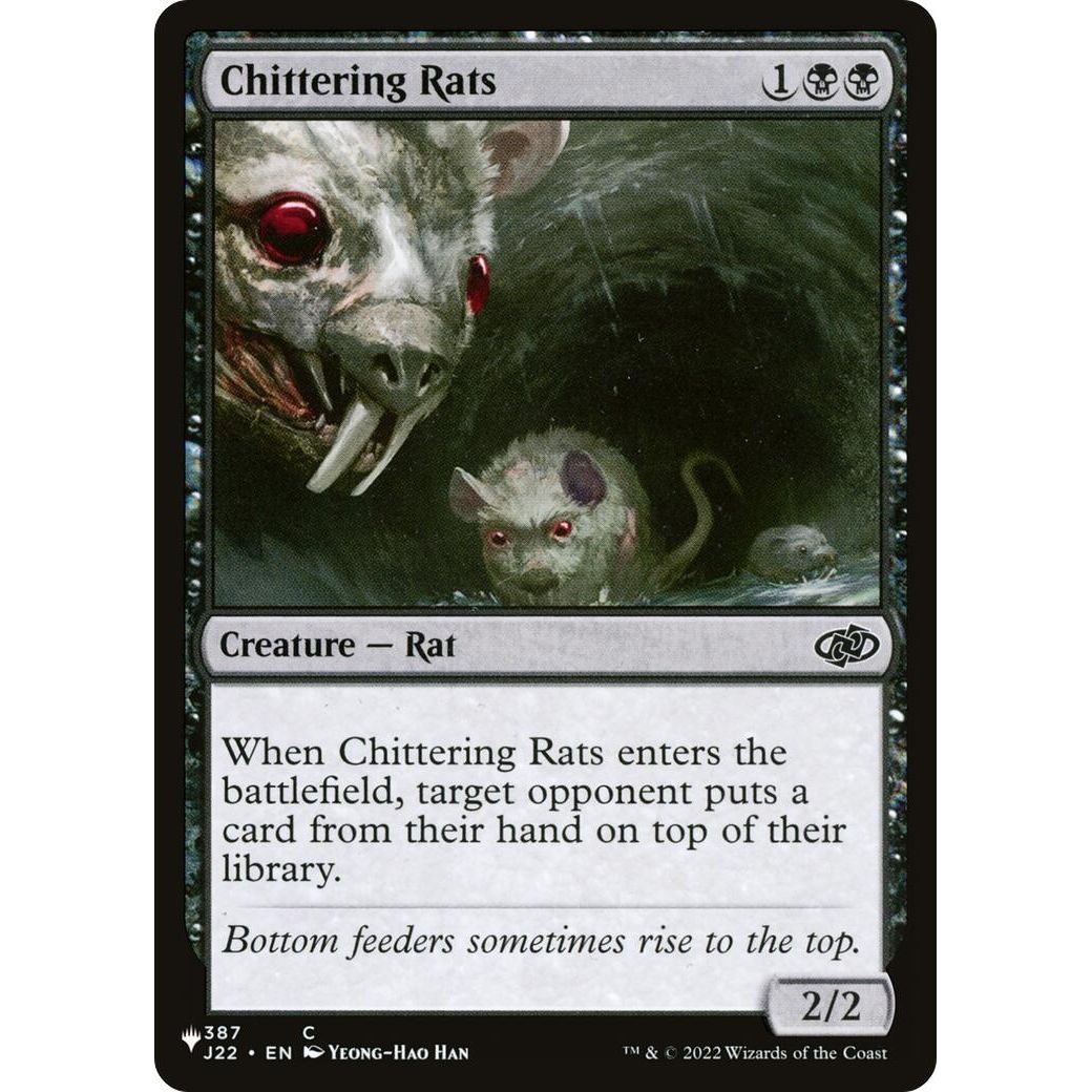 Image for Chittering Rats (387/051) (LIST) - Magic: The Gathering