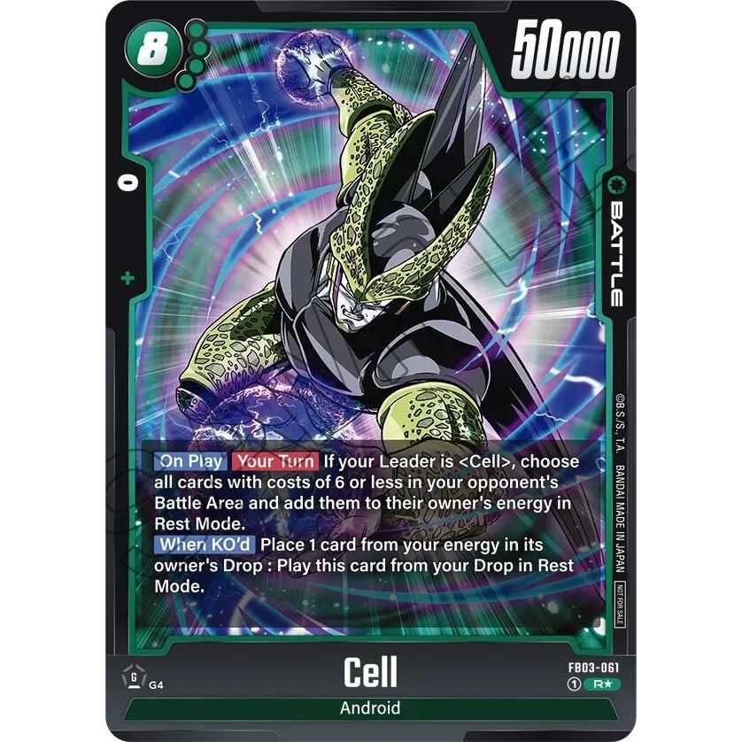 Image for Cell (Tournament Pack 03) (FB03-061) (DBSFW_TPR) - Dragon Ball Super: Fusion World