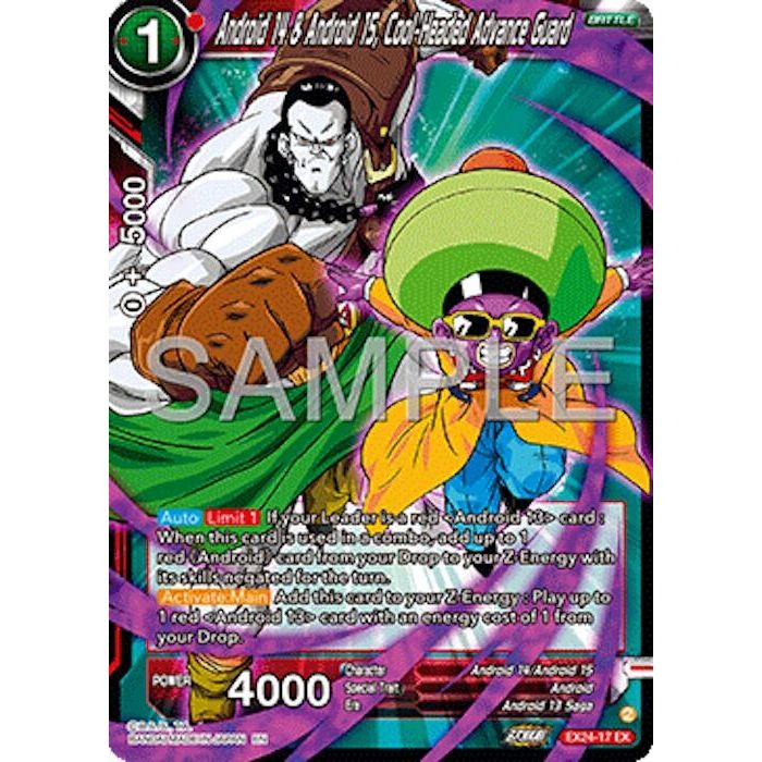 Image for Android 14 & Android 15, Cool-Headed Advance Guard (EX24-17) (DBS-BE24) - Dragon Ball Super: Masters