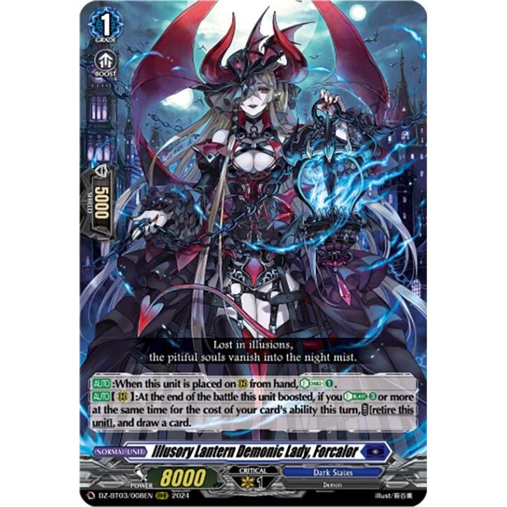 Image for Illusory Lantern Demonic Lady, Forcalor (DZ-BT03/008EN) (DZ-BT03) - Cardfight Vanguard