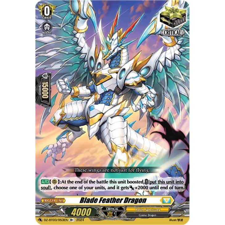 Image for Blade Feather Dragon (R+) (DZ-BT03/053EN) (DZ-BT03) - Cardfight Vanguard
