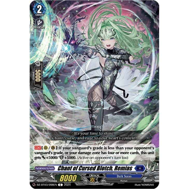 Image for Chant of Cursed Blotch, Remias (DZ-BT03/098EN) (DZ-BT03) - Cardfight Vanguard