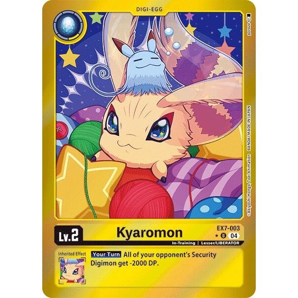 Image for Kyaromon (Foil) (EX7-003 U) (EX07) - Digimon Card Game