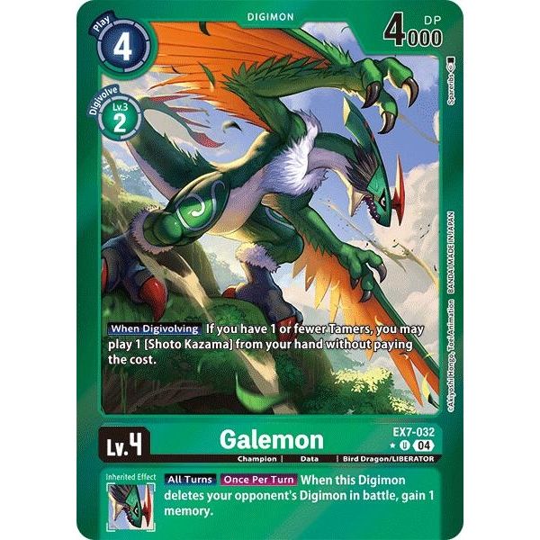 Image for Galemon (Foil) (EX7-032 U) (EX07) - Digimon Card Game