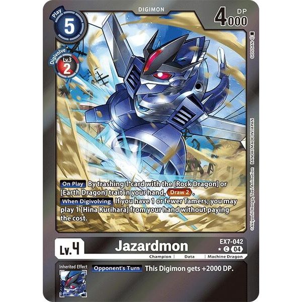 Image for Jazardmon (Foil) (EX7-042 C) (EX07) - Digimon Card Game