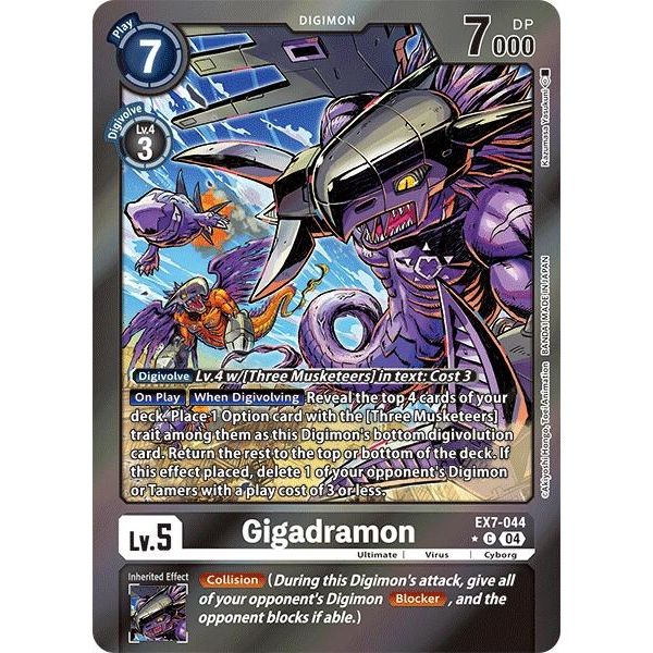 Image for Gigadramon (Foil) (EX7-044 C) (EX07) - Digimon Card Game