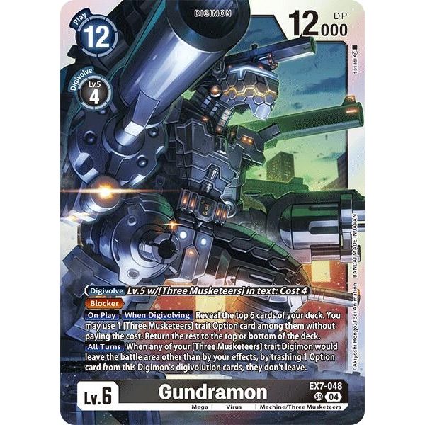 Image for Gundramon (EX7-048 SR) (EX07) - Digimon Card Game
