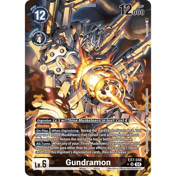 Image for Gundramon (Alternate Art) (EX7-048 SR) (EX07) - Digimon Card Game