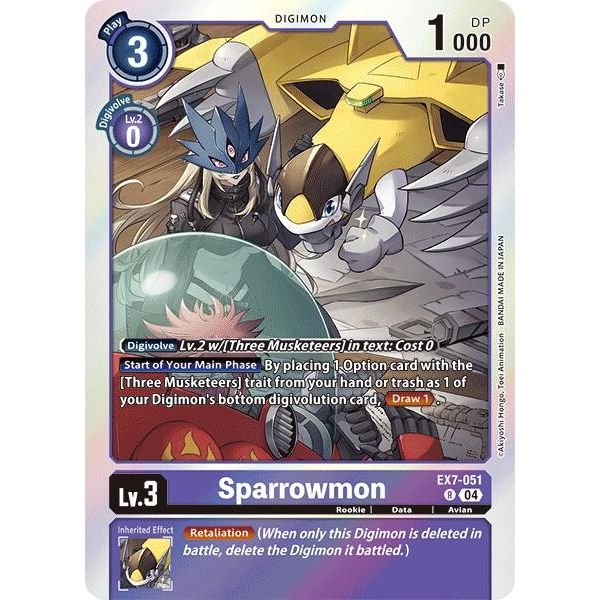 Image for Sparrowmon (EX7-051 R) (EX07) - Digimon Card Game