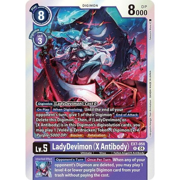Image for LadyDevimon (X Antibody) (EX7-058 R) (EX07) - Digimon Card Game
