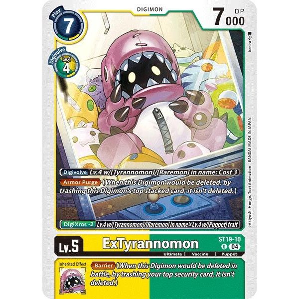 Image for ExTyrannomon (ST19-10 U) (ST-19) - Digimon Card Game