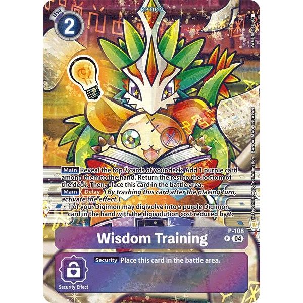 Image for Wisdom Training (Starter Deck 18 Exclusive) (P-108 P) (D-PR) - Digimon Card Game