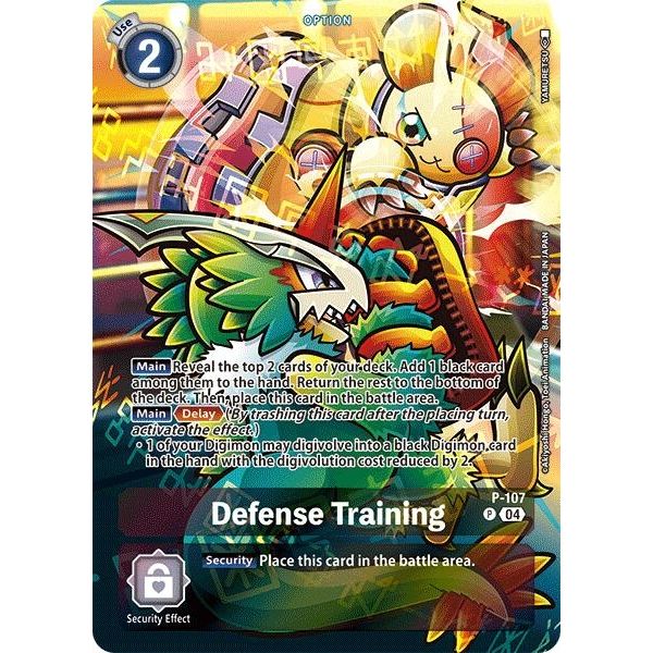 Image for Defense Training (Starter Deck 19 Exclusive) (P-107 P) (D-PR) - Digimon Card Game