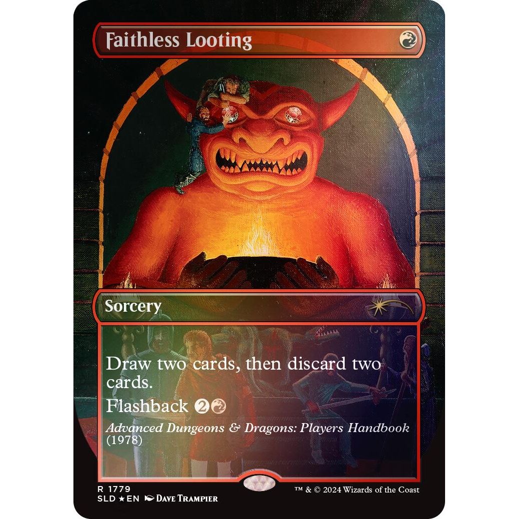 Image for Faithless Looting (Rainbow Foil) (1779) (SLD) - Magic: The Gathering