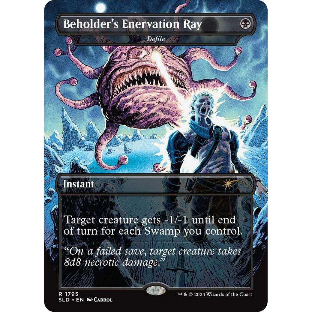 Image for Beholder's Enervation Ray - Defile (1793) (SLD) - Magic: The Gathering