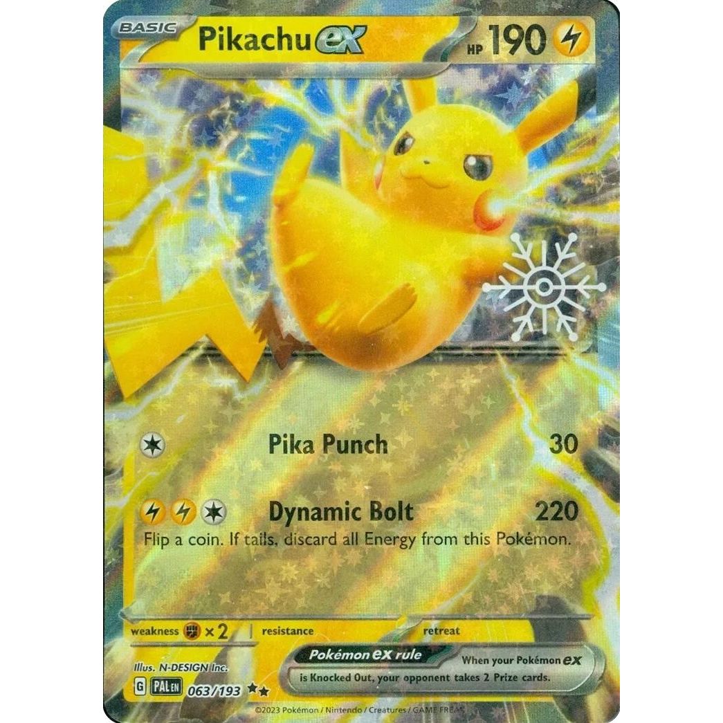 Image for Pikachu ex (Holiday Calendar) (063/193) (MCAP) - Pokemon