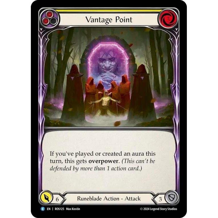 Image for Vantage Point (Yellow) (ROS125) (ROS) - Flesh and Blood TCG