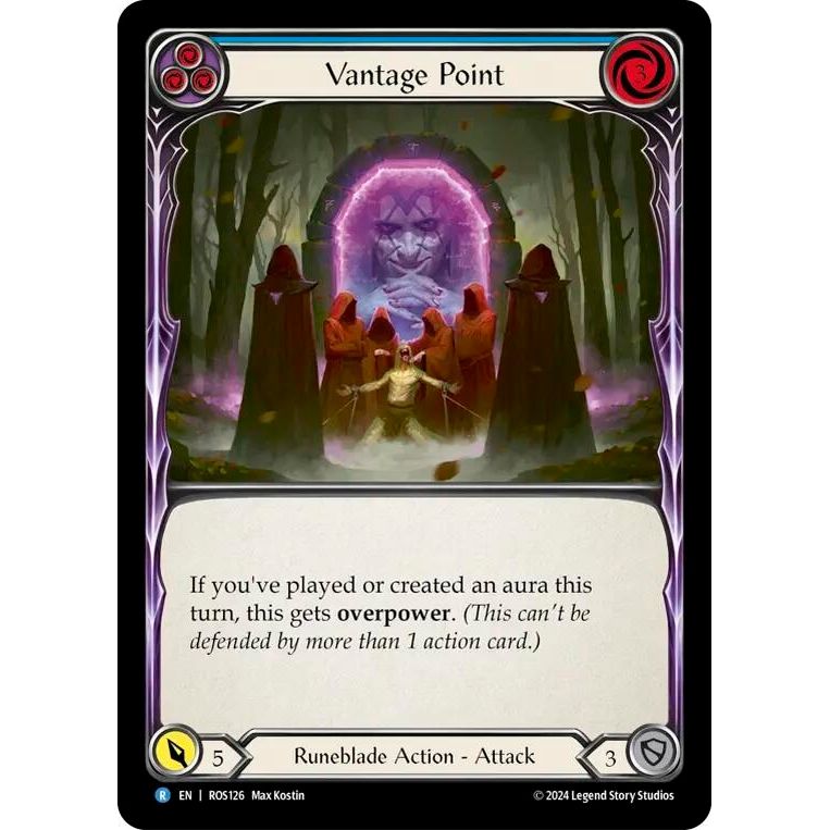 Image for Vantage Point (Blue) (ROS126) (ROS) - Flesh and Blood TCG