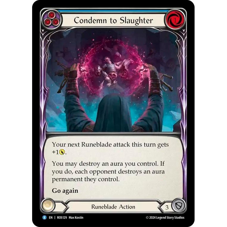 Image for Condemn to Slaughter (Blue) (ROS129) (ROS) - Flesh and Blood TCG