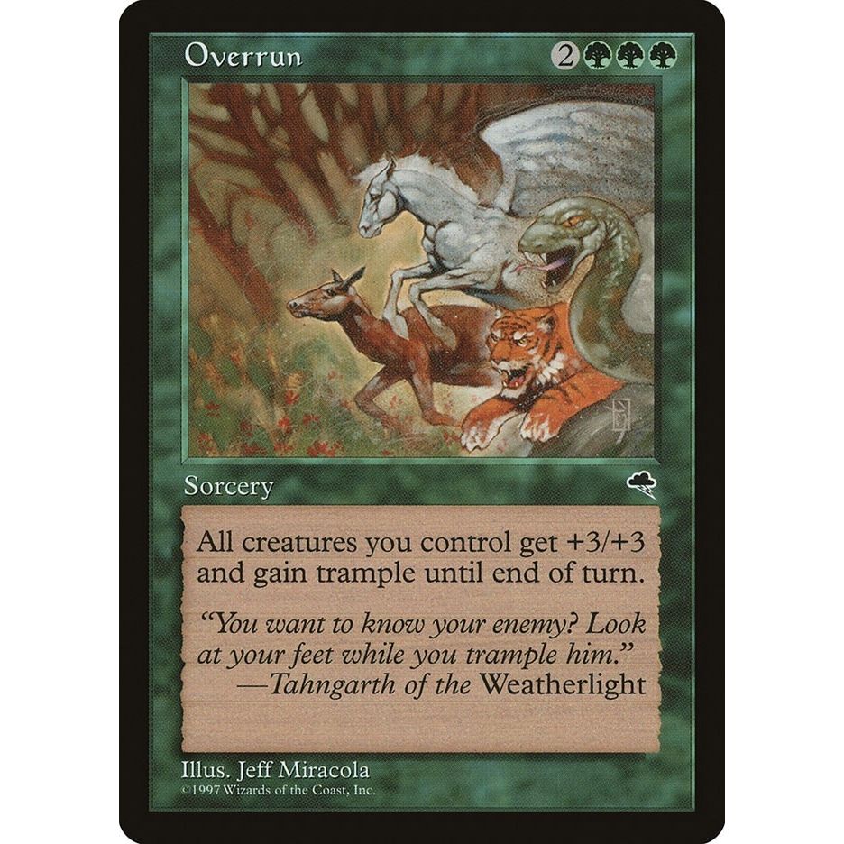 Image for Overrun (243) (TMP) - Magic: The Gathering