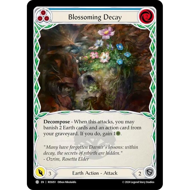 Image for Blossoming Decay (Blue) (ROS051) (ROS) - Flesh and Blood TCG
