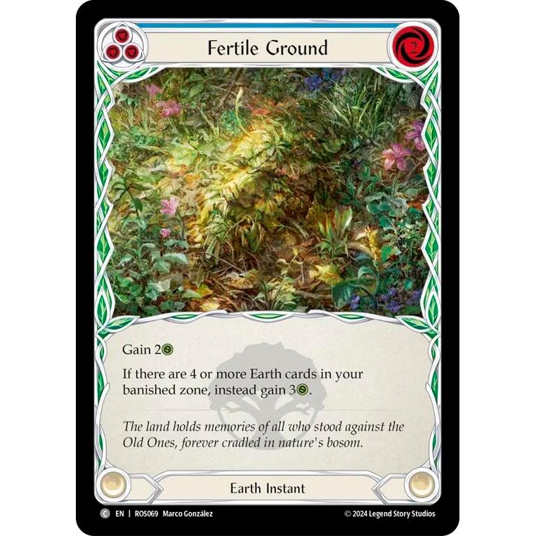 Image for Fertile Ground (Blue) (ROS069) (ROS) - Flesh and Blood TCG