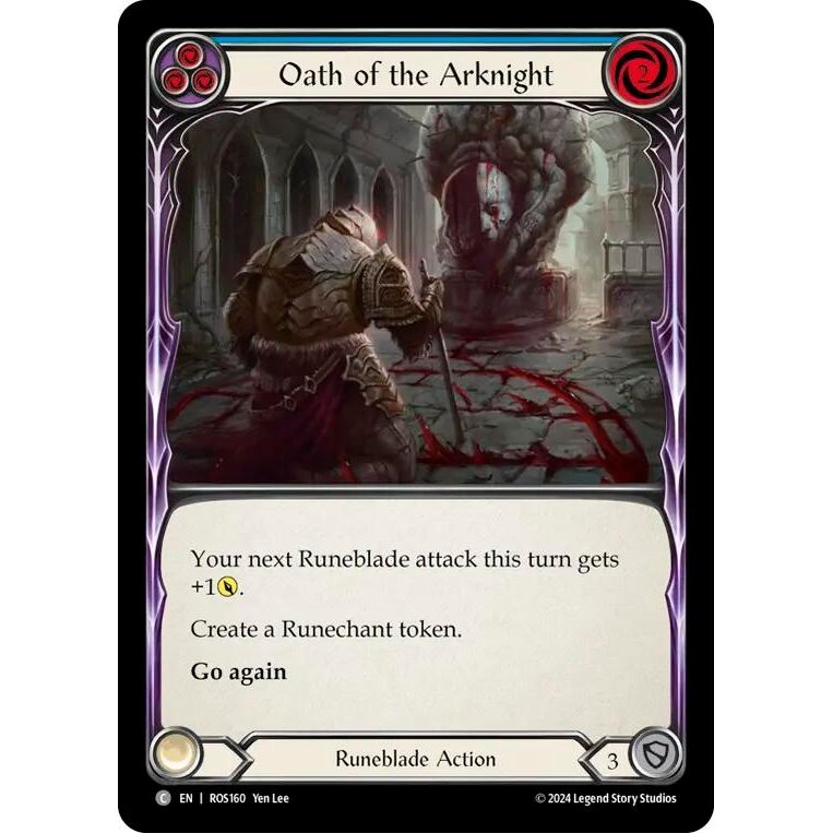 Image for Oath of the Arknight (Blue) (ROS160) (ROS) - Flesh and Blood TCG