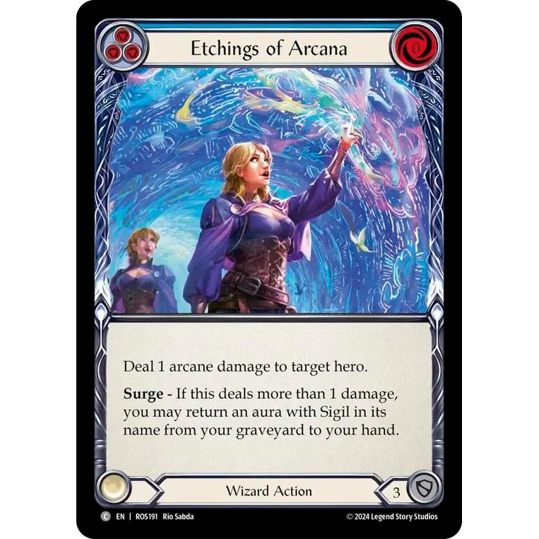 Image for Etchings of Arcana (Blue) (ROS191) (ROS) - Flesh and Blood TCG