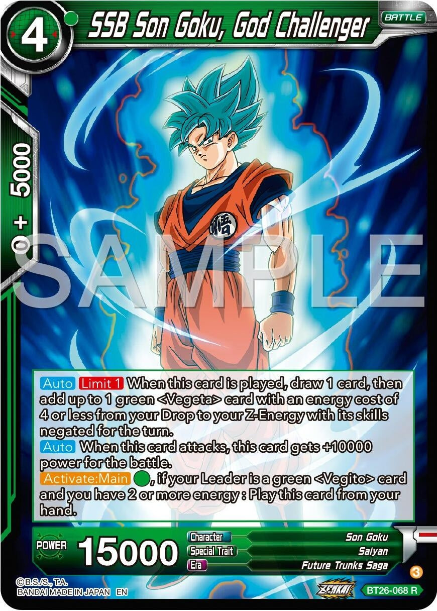 Image for SSB Son Goku, God Challenger (BT26-068) (BT26) - Dragon Ball Super: Masters