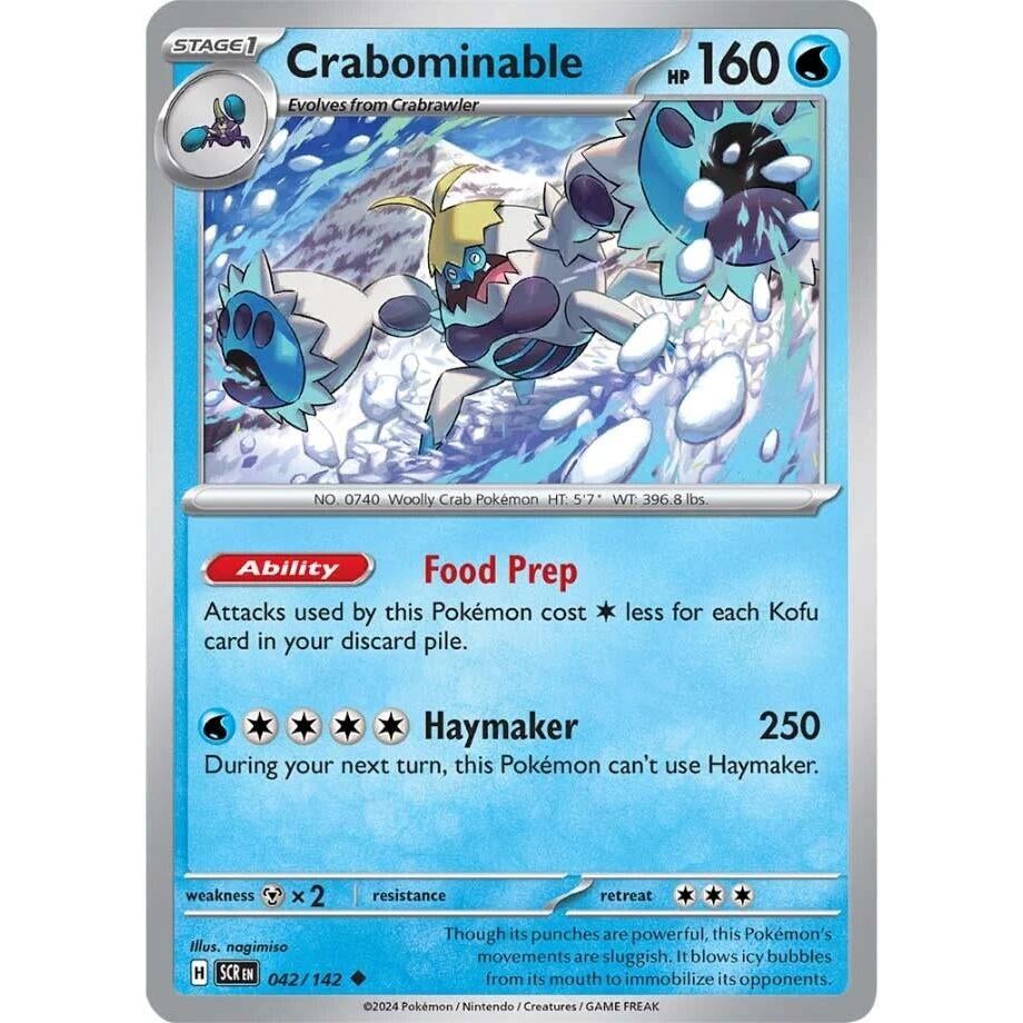 Image for Crabominable (042/142) (SCR) - Pokemon