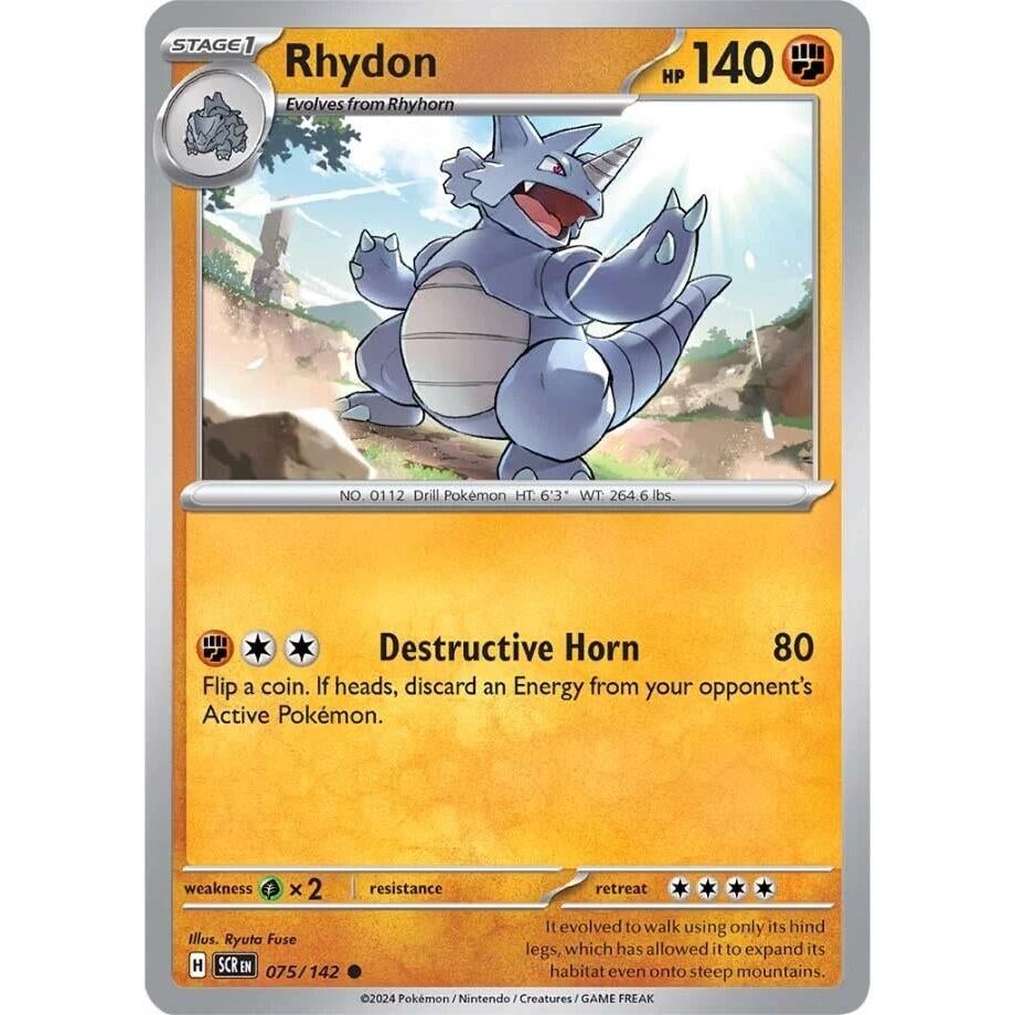Image for Rhydon (075/142) (SCR) - Pokemon