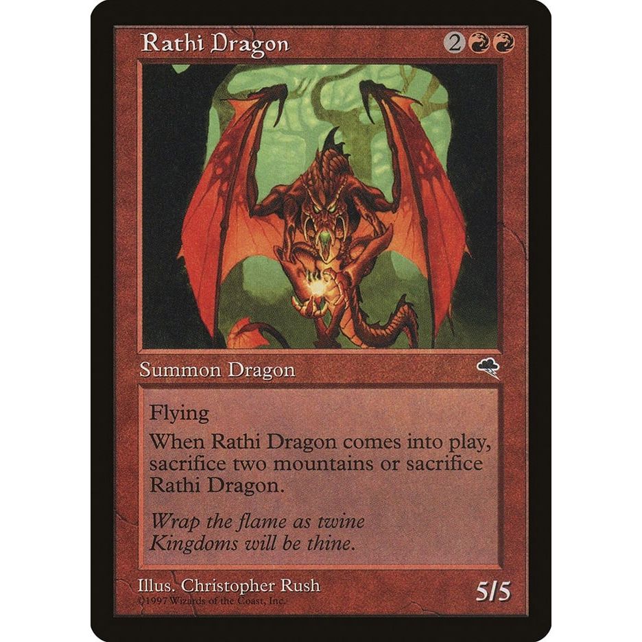 Image for Rathi Dragon (196) (TMP) - Magic: The Gathering