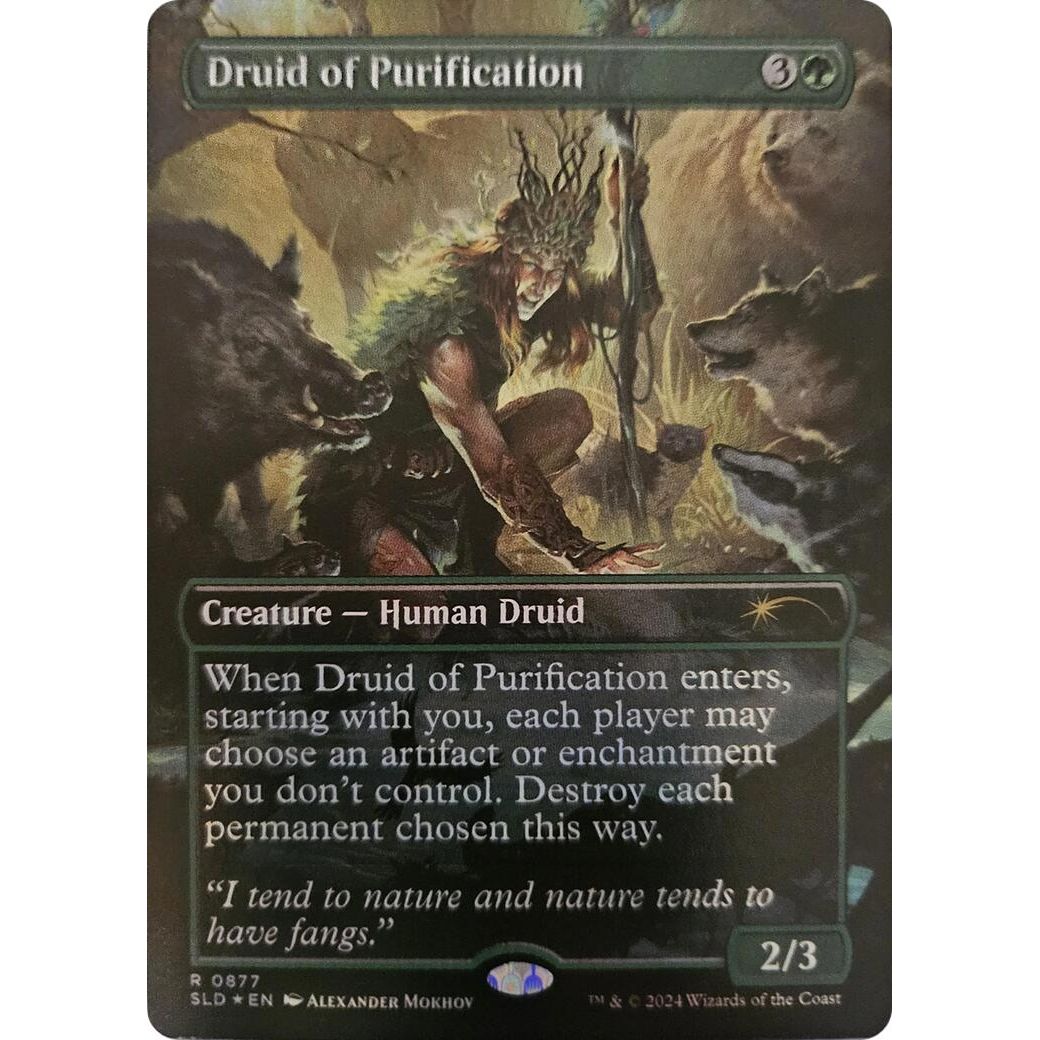 Image for Druid of Purification (Rainbow Foil) (877) (SLD) - Magic: The Gathering