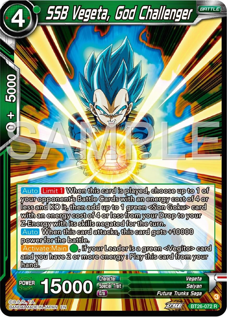 Image for SSB Vegeta, God Challenger (BT26-072) (BT26) - Dragon Ball Super: Masters