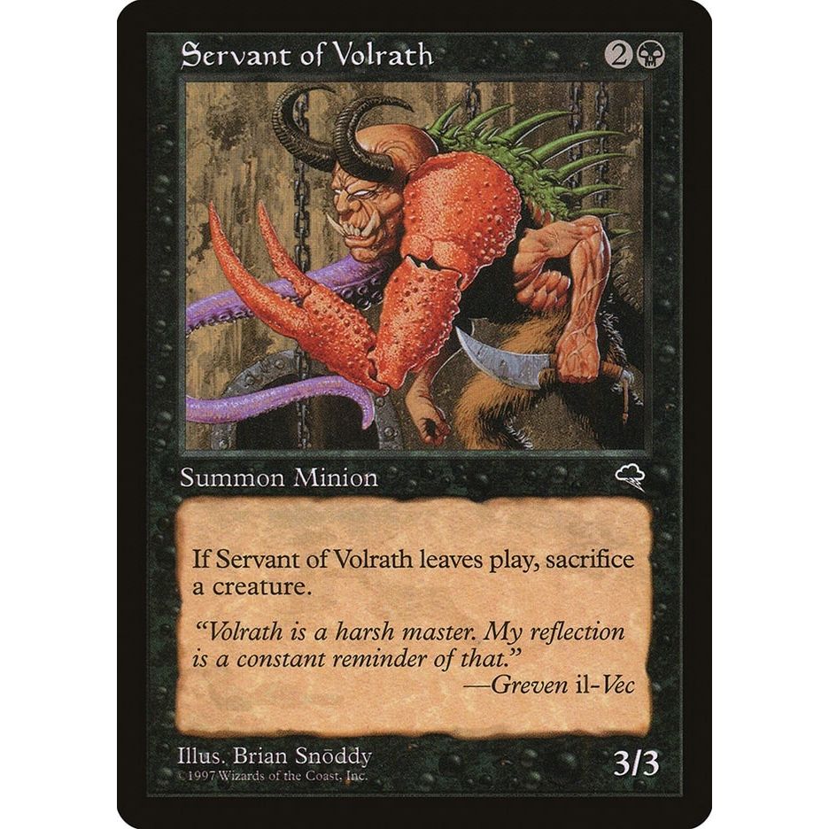 Image for Servant of Volrath (156) (TMP) - Magic: The Gathering