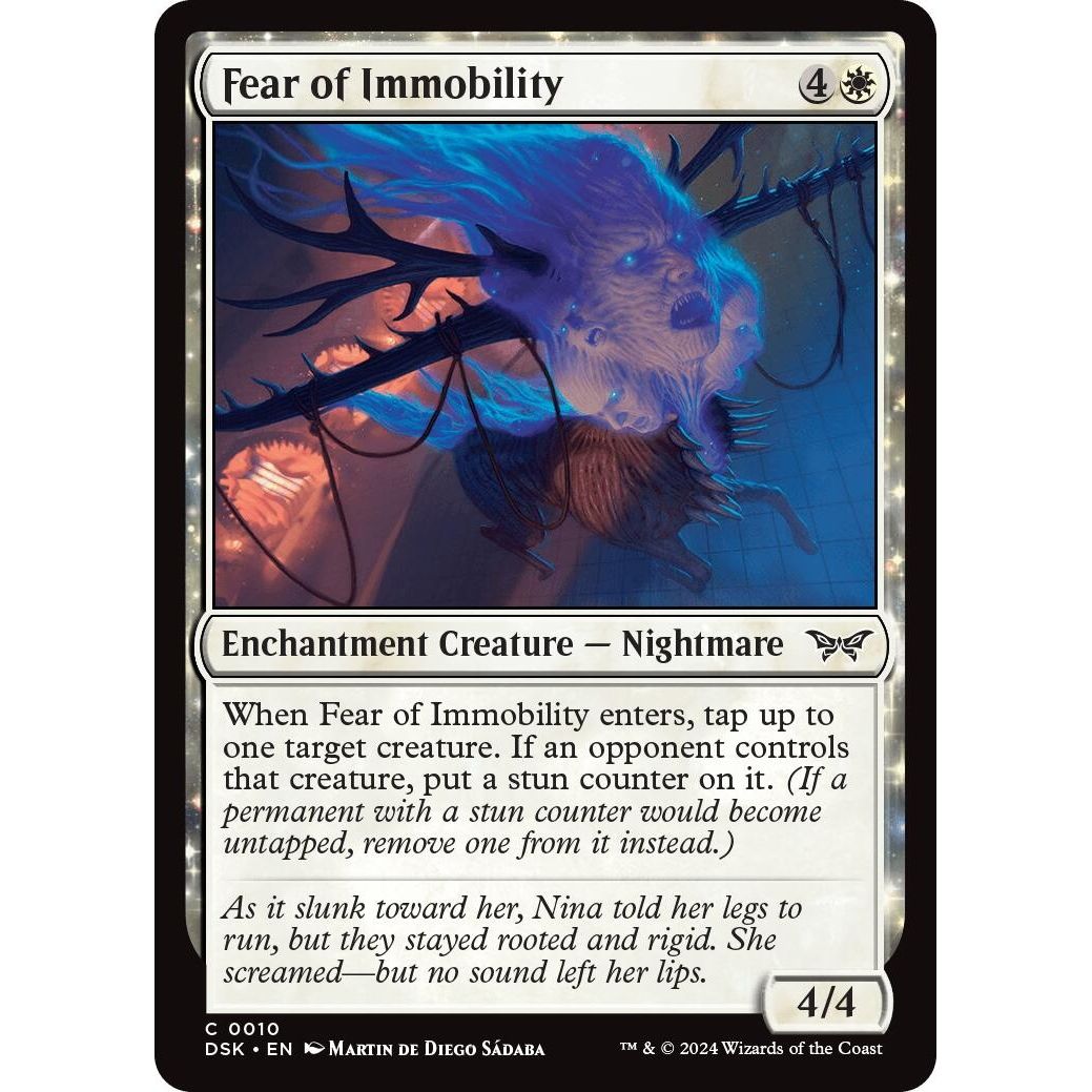 Image for Fear of Immobility (10) (DSK) - Magic: The Gathering