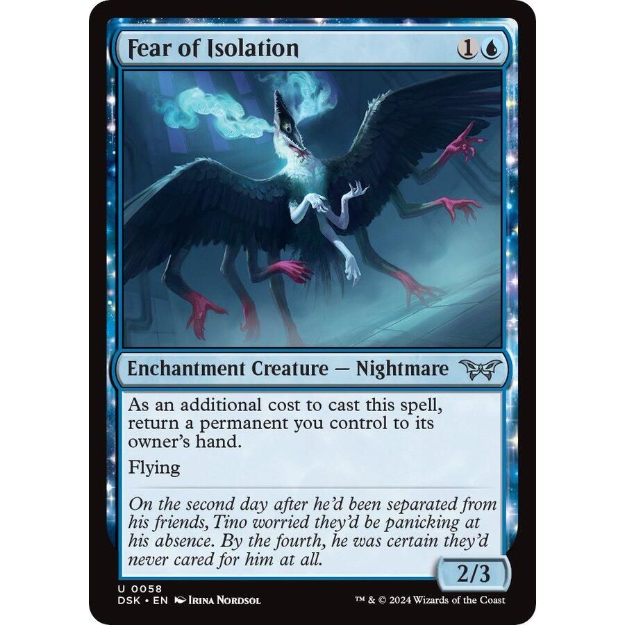 Image for Fear of Isolation (58) (DSK) - Magic: The Gathering