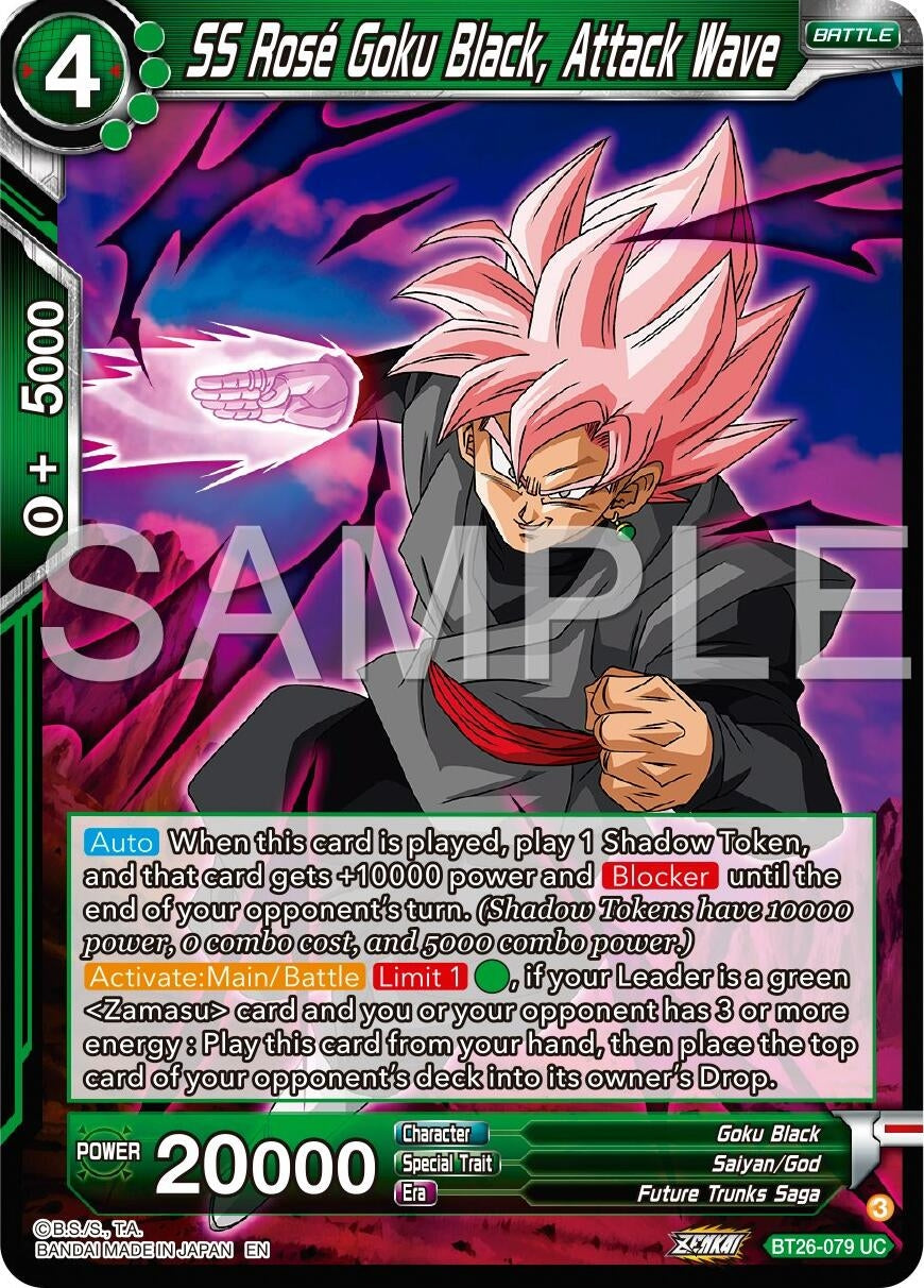 Image for SS Rose Goku Black, Attack Wave (BT26-079) (BT26) - Dragon Ball Super: Masters