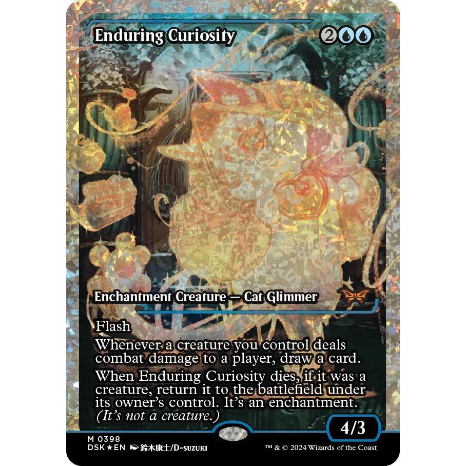 Image for Enduring Curiosity (Showcase) (Fracture Foil) (398) (DSK) - Magic: The Gathering