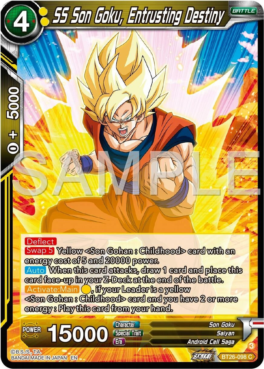 Image for SS Son Goku, Entrusting Destiny (BT26-098) (BT26) - Dragon Ball Super: Masters